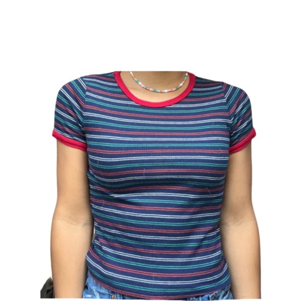 Striped Women’s Daze USA T-Shirt Size Small